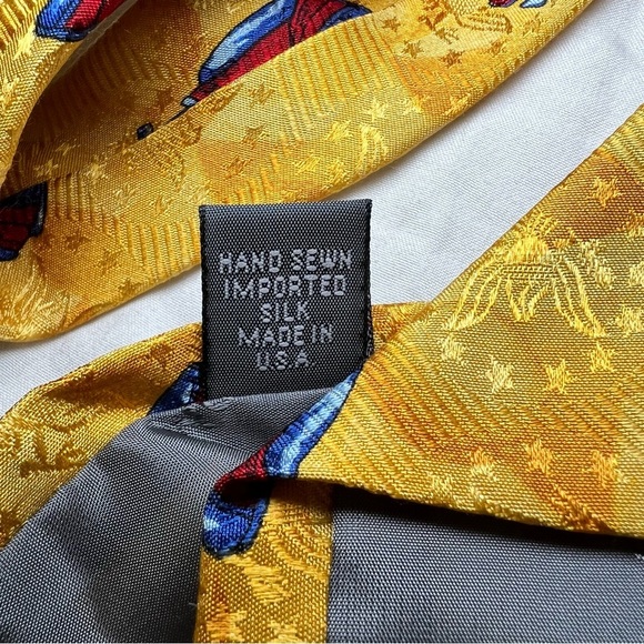 Robert Talbott Nordstrom Golf Bag Tie Imported Silk Hand Sewn In USA - Picture 5 of 5